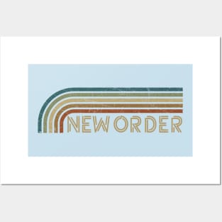 New Order Retro Stripes Posters and Art